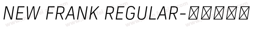 NEW FRANK REGULAR字体转换